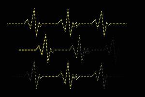 ecg hjärta slå linje ikon symbol, hjärta slå puls sjukhus logotyp tecken. vektor. vektor