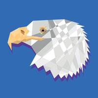 polygonal Adler Kopf Vektor Illustration