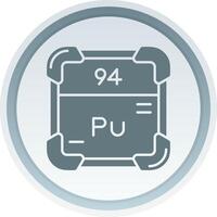 plutonium fast knapp ikon vektor