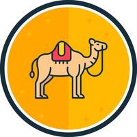 kamel fylld vers ikon vektor