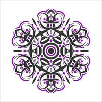 modernes Vektor-Mandala-Kunstdesign mit einer schönen Farbmischung, geeignet für alle Werbedesign-Bedürfnisse, sowohl für Visitenkarten-Designs, Banner, Broschüren und andere. Dateien im EPS-Format vektor