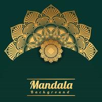 lyx mandala bakgrund med gyllene arabesque mönster gyllene arabesque arabis stil för islamisk ramadan stil dekorativ mandala. dekorativ blommig konstdesign, omslag, affisch, flygblad vektor