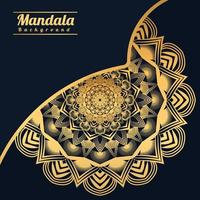 Luxus-Mandala-Hintergrund mit goldenem Arabeskenmuster goldener Arabesken-Arabis-Stil für dekoratives Mandala im islamischen Ramadan-Stil. dekoratives florales Kunstdesign, Cover, Poster, Flyer vektor