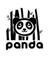 Panda Logo Vektor T-Shirt Design