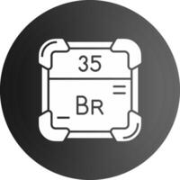 Brom solide schwarz Symbol vektor