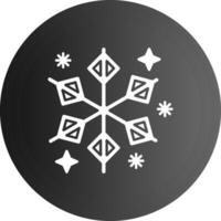 vinter- fast svart ikon vektor