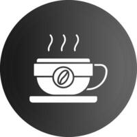 Kaffee Becher solide schwarz Symbol vektor