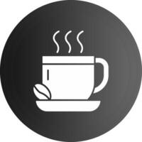 Kaffee solide schwarz Symbol vektor