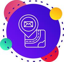 Email abstrat bg Symbol vektor