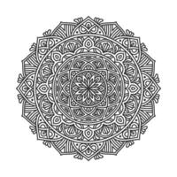 cirkulärt mönster mandala konst dekoration element vektor