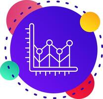 Linie Diagramm abstrat bg Symbol vektor