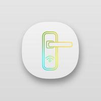 NFC-Türschloss-App-Symbol vektor