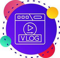 vlog abstrat bg Symbol vektor