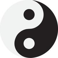 ying Yang Symbol. Yin Yang Vektor Design.