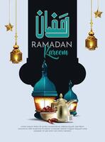 ramadan kareem mubarak illustration vektor design islamic månad