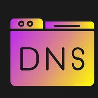 Domain DNS Verwaltung Vektor Symbol