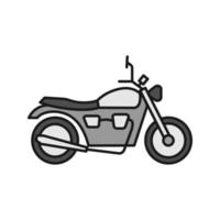 motorcykel färgikon. motorcykel. isolerade vektor illustration