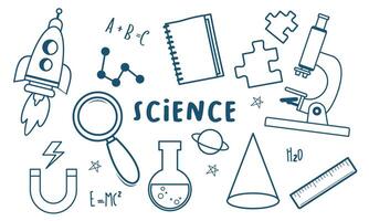 Jahrgang Wissenschaft Bildung Hintergrund Vektor