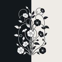 en samling av unik och enkel vin blomma illustrationer vektor