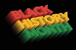 svart historia månad bakgrund vektor design. afrikansk amerikan USA och kanada årligen firande.