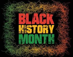 svart historia månad bakgrund vektor design. afrikansk amerikan USA och kanada årligen firande.