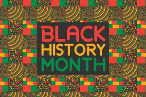 schwarz Geschichte Monat Hintergrund Vektor Design. afrikanisch amerikanisch USA und Kanada jährlich Feier.
