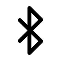 Bluetooth Zeichen eben Symbol isoliert Vektor Illustration