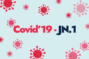 korona baner. covid-19 ny variant jn.1. coronavirus 24 ny variant jn.1 medvetenhet baner med covid-19 celler. undervarianter av omicron virus medvetenhet baner. korona är tillbaka, stanna kvar säker vektor