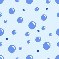 enkel sömlös mönster med bubblor på ljus blå bakgrund. hand dragen vektor illustration för eleganta omslag, fall, tapet, grafik, omslag, textil-
