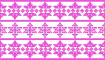 Damast iakt ethnisch traditionell Stoff Textil- nahtlos Muster dekorativ Zier pinkl horizontal Stil. Vorhang, Teppich, Hintergrund, Kleidung, Verpackung, Textil- vektor