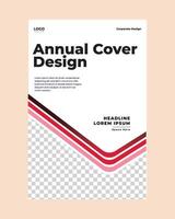 företags- årlig omslag design mall vektor