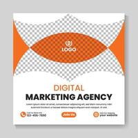 Corporate Digital Marketing Agentur Social-Media-Post-Design-Vorlage vektor