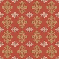 Damast Stoff Textil- nahtlos Muster Luxus dekorativ Zier Blumen- Jahrgang Platz Stil. Vorhang, Teppich, Hintergrund, Kleidung, Verpackung, Textil- vektor