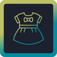 bebis flickor klänning vektor ikon