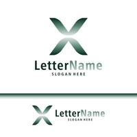 modern Brief x Logo Design Vektor. kreativ x Logo Konzepte Vorlage vektor