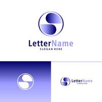 modern brev s logotyp design vektor. kreativ s logotyp begrepp mall vektor