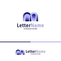 modern brev m logotyp design vektor. kreativ m logotyp begrepp mall vektor