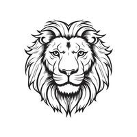 lejon huvud vektor logotyp, ikoner, och grafik