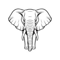 Elefant Kopf Vektor Kunst, Symbole, und Grafik