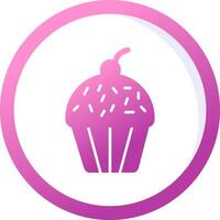 Cupcake-Vektor-Symbol vektor