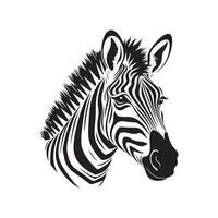 Zebra Kopf Vektor Kunst, Symbole, und Grafik
