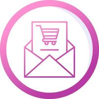 Einkaufen Email Vektor Symbol