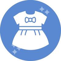 bebis flickor klänning vektor ikon