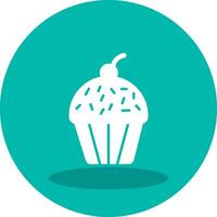 Cupcake-Vektor-Symbol vektor