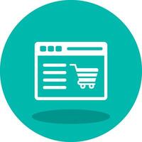 Einkaufen Webseite Vektor Symbol