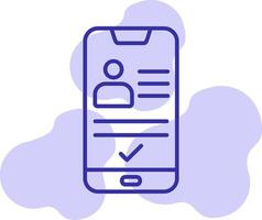 smartphone id vektor ikon