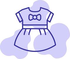 Baby Mädchen Kleid Vektor Symbol