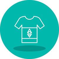 ethereum tshirt vektor ikon