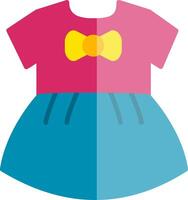 Baby Mädchen Kleid Vektor Symbol