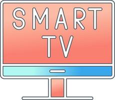 Smart-TV-Vektorsymbol vektor